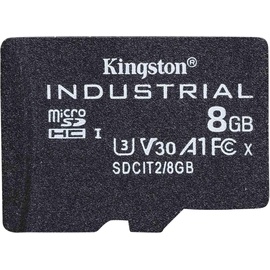 Kingston Industrial Temperature Gen2 R100 microSDHC 8GB, UHS-I U3, A1, Class 10 (SDCIT2/8GBSP)