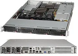 Supermicro SuperServer 6018R-WTR - Server - Rack-Montage - 1U - zweiweg - keine