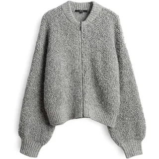 Someday Strickjacke mit Reißverschluss Modell TILARA Mittelgrau Melange, 42