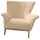 JVmoebel Lounge-Sessel Beiger Textil 85 x 92 x 85 cm Beige