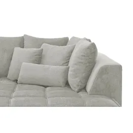 Switch Eckcouch Mikrofaser 3-Sitzer Grau