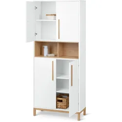 Tchibo - Bad-Hochschrank »Eklund« - 80x35x190cm - braun - Holz / Eichenholz / Eichenholz