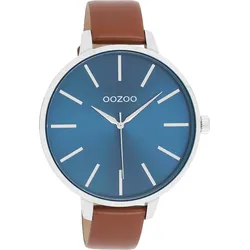 Quarzuhr OOZOO, braun, Armbanduhren, Damen, Armbanduhr, Damenuhr, Lederarmband