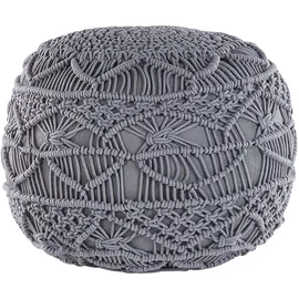 Beliani Pouf KAYSERI Baumwolle 40 x 40 x 40 cm Grau