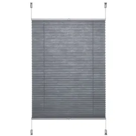 LIEDECO Klemmfix-Plissee Easy 70 x 130 cm Polyester Grau
