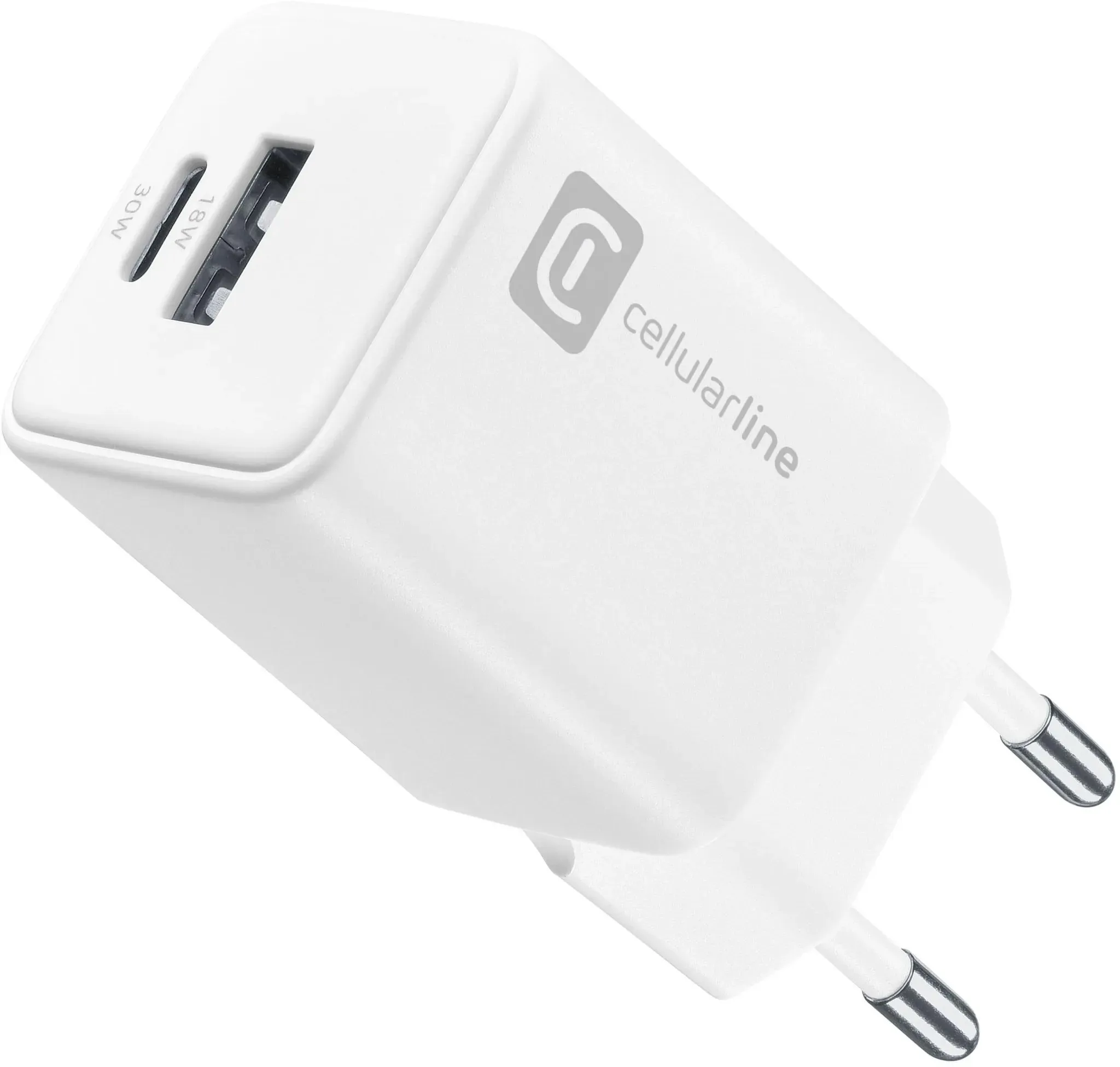 Multipower Dual Port 30W - Smartphone, tablet e laptop 30W Netzladegerät mit 2 USB-Anschlüssen + USB-C  Multipower Dual Port 30W - Smartphone, tablet e laptop 30W Netzladegerät mit 2 USB-Anschlüssen + USB-C