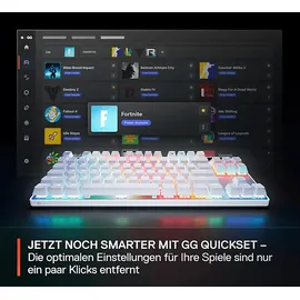 SteelSeries Apex Pro TKL GEN3, Gaming Tastatur, Mechanisch, Sonstiges, Kabelgebunden, Weiß