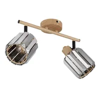 Nowa Deckenleuchte Kristalle 2 Flammig Spotstrahler Kristalle rauch Deckenlampe