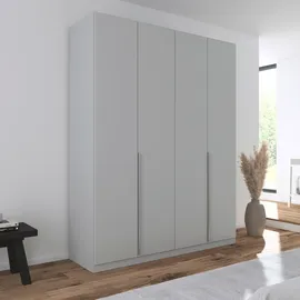 Rauch »Kleiderschrank Schrank Garderobe AGORDO TOPSELLER Schlafzimmer«, (in zwei Griff-Farben mit Dekor- oder Hochglanzfront), durchdachte Innenausstattung, in 6 Breiten und 2 Höhen MADE IN GERMANY, grau (seidengrau), B:181cm H:229cm T:54cm,