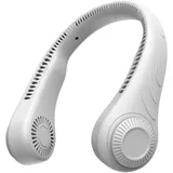 Mini-nackenventilator Ohne Rotorblätter, Tragbarer Nackenluftkühler, Per Usb Aufladbar, 1 Stück (weiß)