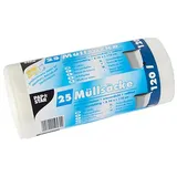 Papstar Müllsäcke 120 l 110 cm x 70 cm transparent,