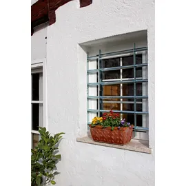 GAH Alberts Fensterschutzgitter Secorino Basic 70 cm x 30 cm Silber