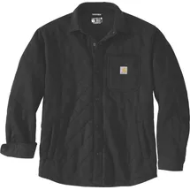 CARHARTT Quilted Snap Front Langarmhemd - Black - S