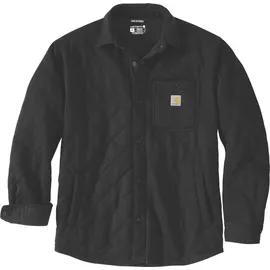 CARHARTT Quilted Snap Front Langarmhemd - Black - S