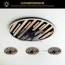 OTTO home Vollo 50 cm Deckenventilator Schwarz