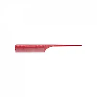 JRL PROFESSIONAL Fine Teeth Tail Comb 8.5" red