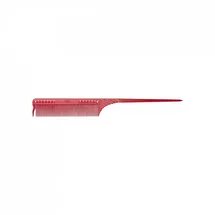 JRL PROFESSIONAL Fine Teeth Tail Comb 8.5" red