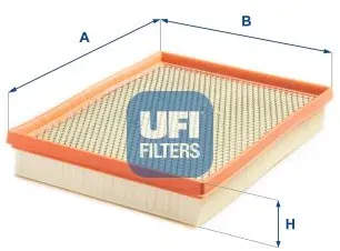 UFI Luftfilter 30c3700 Filtereinsatz 43mm für Ford