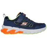 SKECHERS Elite Sport Tread Sportschuhe - Navy Synthetic / Textile / Yellow & Orange Trim - EU 32