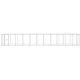 vidaXL Outdoor-hundezwinger Verzinkter Stahl 26,62 m2
