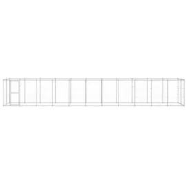 vidaXL Outdoor-hundezwinger Verzinkter Stahl 26,62 m2