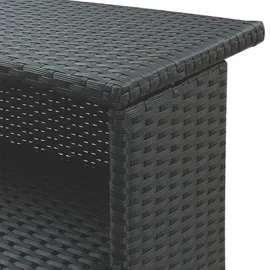 vidaXL Gartenbar Set 3-tlg. Schwarz