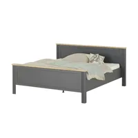 Deinbett Doppelbett ¦ grau ¦ Maße (cm): B: 205