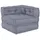 vidaXL Sitzpuff Modular Grau 70 x 70 x 56 cm Stoff
