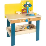 Small Foot Company small foot Kinderwerkbank, Mehrfarbig, Holz, 42-teilig, 40x47x26 cm, Spielzeug, Kinderspielzeug, Kinderwerkbank