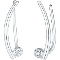 Elli Ohrringe Ear Climber Kristalle Trend 925 Silber OneSize Damen 