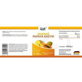 Zec+ Nutrition Health+ Ananas-Papaya Enzyme Kapseln 120 St.