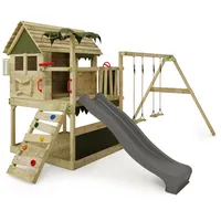 FATMOOSE Spielturm TikaTaka mit Schaukel, salbeigrün NO SIZE