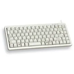 Cherry G84-4100 Compact Kabelgebundene Tastatur US Layout mit â‚¬ USB hellgrau