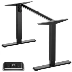 Steh-Sitz Tische Bürotische Tischgestelle Höhenverstellbare Tische max 70kg, Schwarz WDF221E