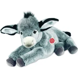 Teddy-Hermann Esel liegend 50 cm Grau