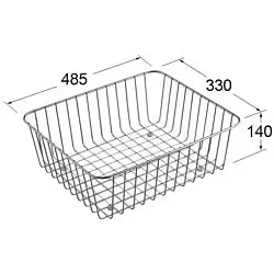 Villeroy und Boch Drahtkorb 8K3100K1 zu Subway 60XL