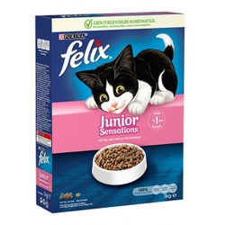 Felix Junior Sensations Katzenfutter 3 x 1 kg