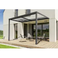 Floraworld Terrassenüberdachung Air 400 x 300 x 254 cm grau