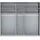 Wiemann Falttürenschrank Monaco 246,3 x 236 x 58 cm Braun/Weiß