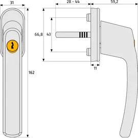 ABUS FG210 Weiß