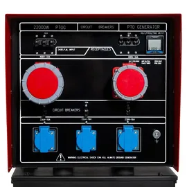 Eberth Zapfwellengenerator 27,5 kVA / 22 kW rot