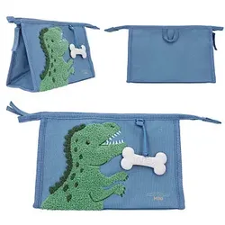 DEPESCHE Kosmetiktasche Dino World blau