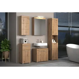 trendteam Amanda Kommode 37 x 79 x 31 cm Braun