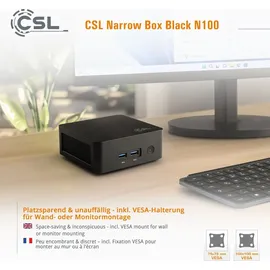 CSL Narrow Box Black N100«, schwarz