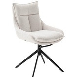 MCA Furniture MCA PARKER 4 Fuß Stuhl Stahl/Stoffbezug 360° drehbar