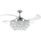 Beacon Lighting Veil 122 cm Deckenventilator mit Licht chrom