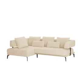 Switch Eckcouch Flachgewebe 2-Sitzer Creme