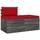vidaXL Garten-Sofagarnitur 2-tlg. Kiefernholz rot