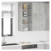 vidaXL Hängeschrank Riga 40 x 29,5 x 100 cm Beton Grau