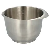 RBV Birkmann Birkmann, Premium Baking, Rühr- und Servierschüssel, 3,0 Liter, 14,1 x 24 cm, Schüssel Edelstahl, mit Skalierung und Anti-Rutsch-Ring, matt, 708594
